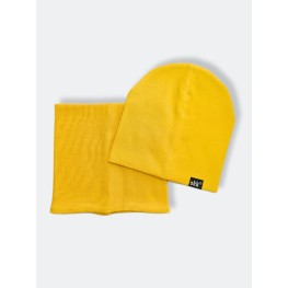 SS-242 Комплект (шапка, снуд), желтый